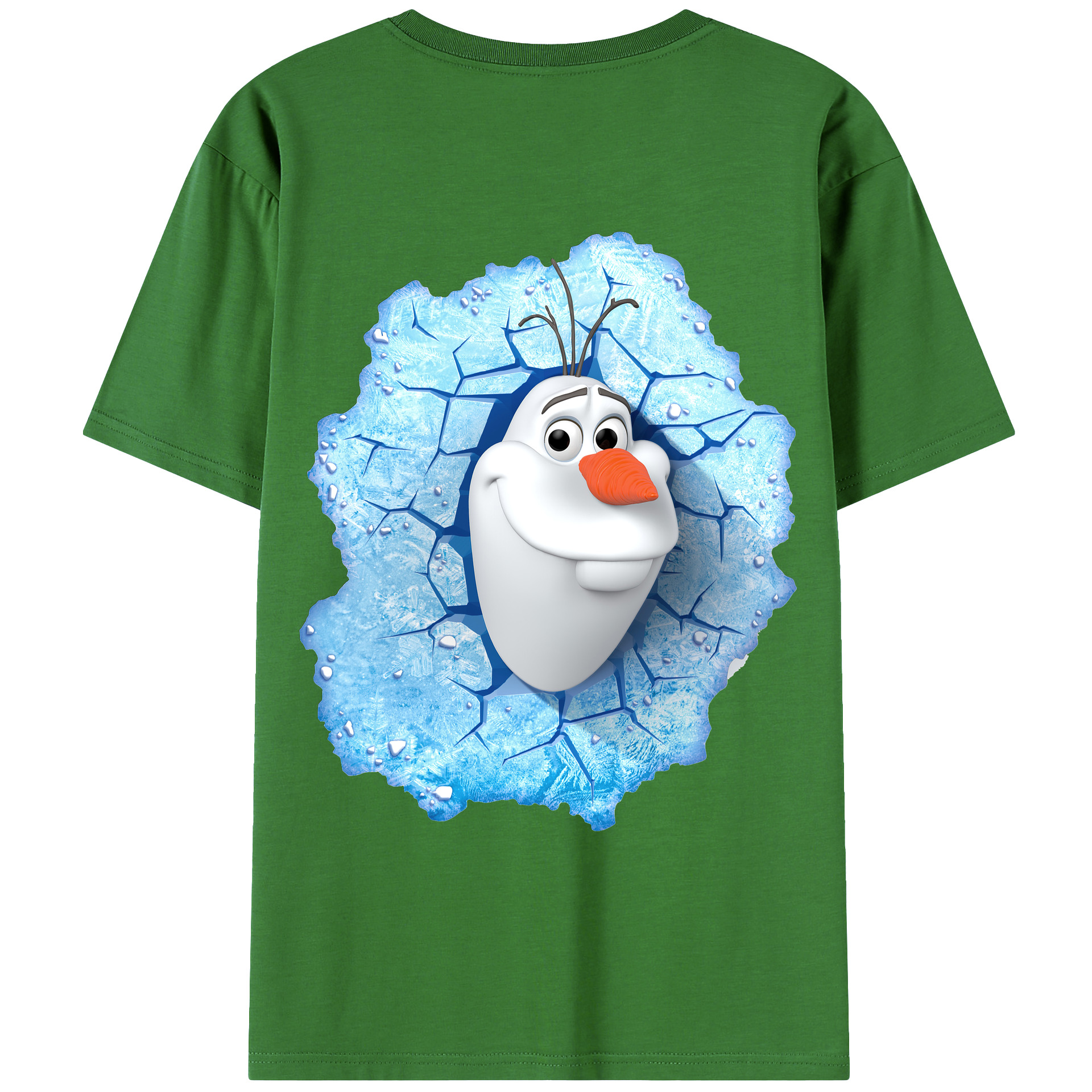 （画像用） アナと雪の女王 アンナ エルサ Frozen Anna Elsa レディース半袖Tシャツ(バックプリント)